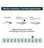 3 Zoned Quilted Pocket Spring Mattress 8 inches Queen Size Foldable Mattress