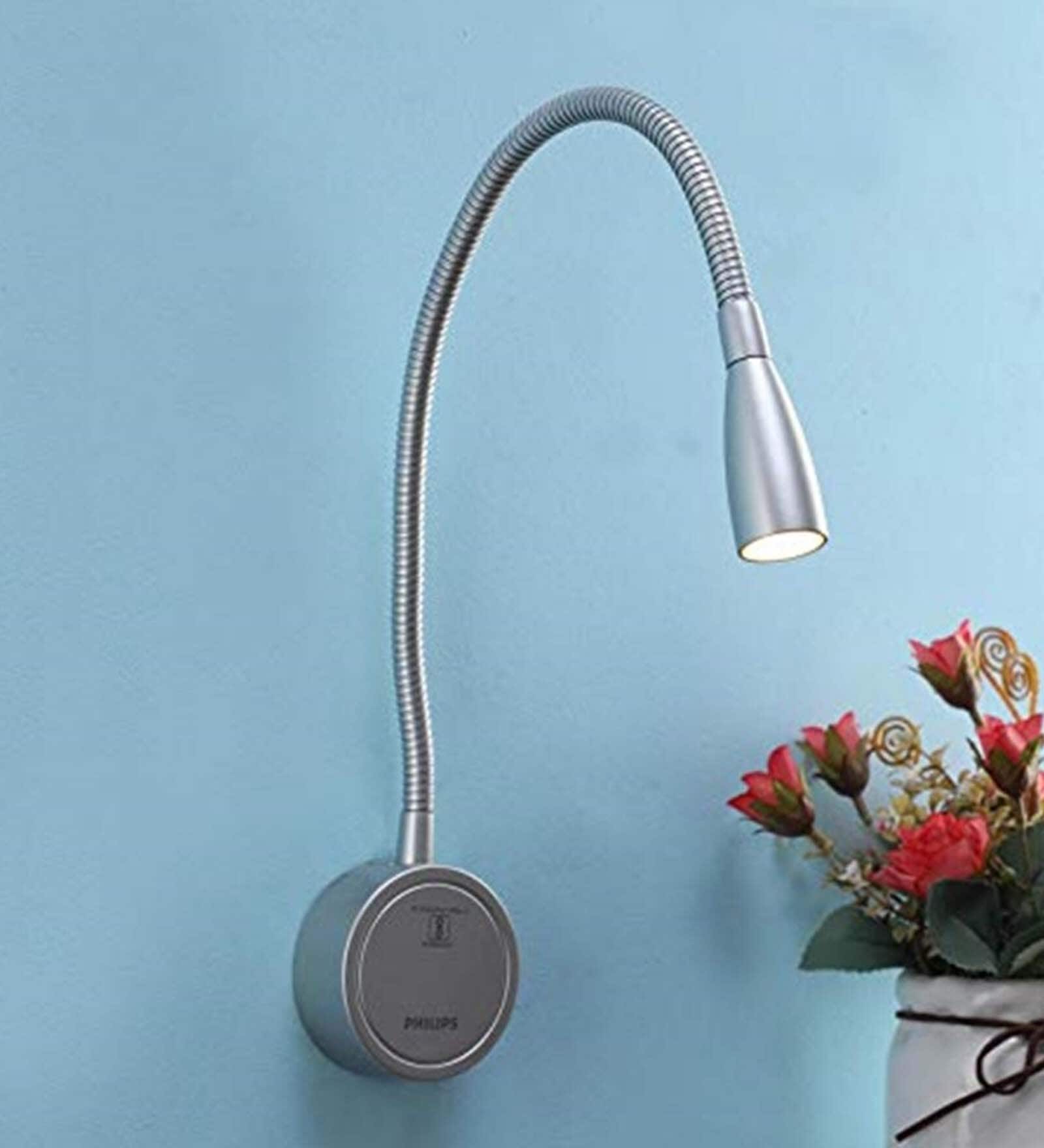 Amora Grey Metal LED Wall Lights
