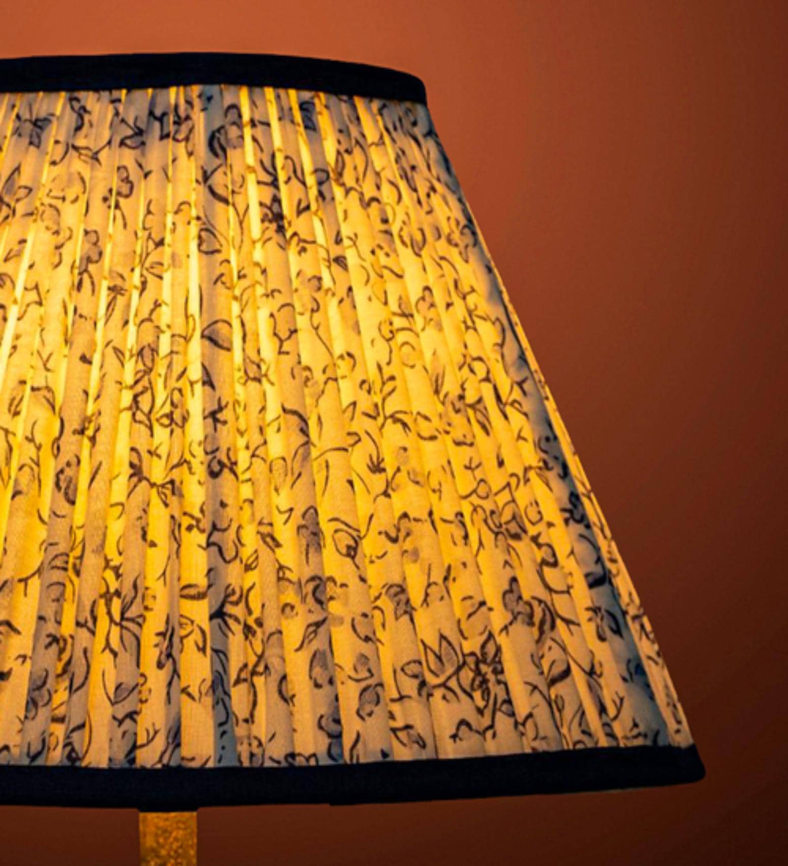 Blue 30cm empire premium softback lamp shade in cotton