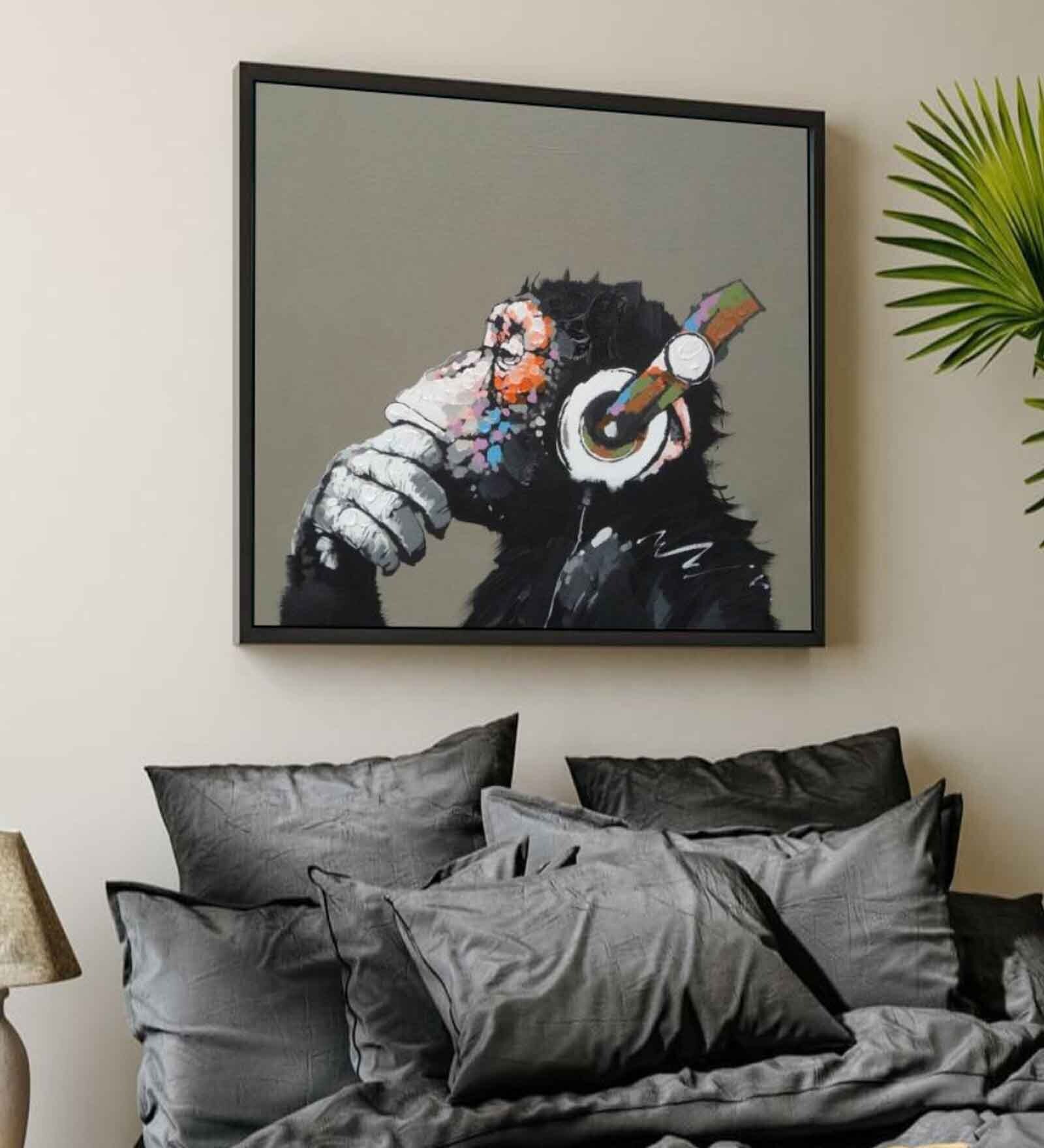 The Islamic Drawing Designs Multicolour Canvas Framed Art Print