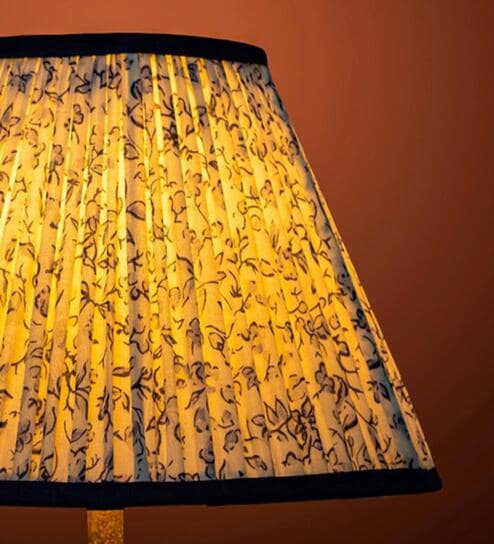 Blue 30cm empire premium softback lamp shade in cotton