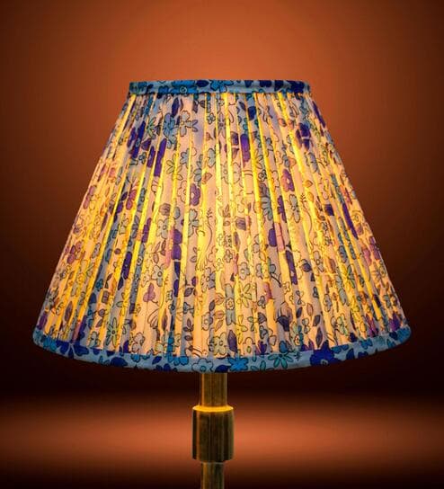 Blue 30cm empire premium softback lamp shade in cotton