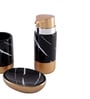 300 ML Set Of 3 Black Porcelain Timeless Touch Bath Set