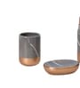 300 ML Set Of 3 Grey Porcelain Timeless Touch Bath Set