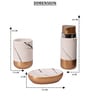 300 ML Set Of 3 White Porcelain Timeless Touch Bath Set
