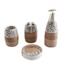 300 ML Set Of 4 Beige Porcelain Pebble Creek Bath Set