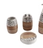 300 ML Set Of 4 Beige Porcelain Pebble Creek Bath Set