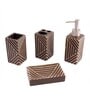 300 ML Set Of 4 Brown Porcelain Vintage Charm Bath Set