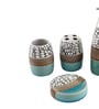 300 ML Set Of 4 Green Porcelain Pebble Creek Bath Set