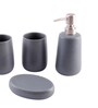 300 ML Set Of 4 Grey Porcelain Bath Bliss Set