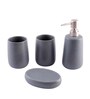 300 ML Set Of 4 Grey Porcelain Bath Bliss Set