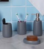 300 ML Set Of 4 Grey Porcelain Bath Bliss Set