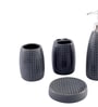 300 ML Set Of 4 Grey Porcelain Glaze & Shine Bath Set