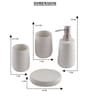 300 ML Set Of 4 White Porcelain Bath Bliss Set