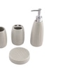 300 ML Set Of 4 White Porcelain Glaze & Shine Bath Set