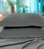 Grey 300 TC Cotton King Sized Bedsheet With 2 Pillow Covers