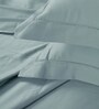 Blue 300 TC Cotton King Sized Bedsheet With 2 Pillow Covers