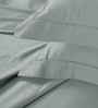 Grey 300 TC Cotton King Sized Bedsheet With 2 Pillow Covers