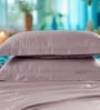 Purple 300 TC Cotton King Sized Bedsheet With 2 Pillow Covers