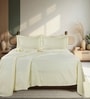 Cream 300 TC Cotton King Sized Bedsheet With 2 Pillow Covers