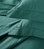 Teal Blue 300 TC Cotton King Sized Bedsheet With 2 Pillow Covers