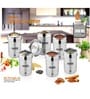 300ml Silver Stainless Steel (Set of 6) Spice Jars