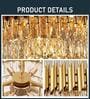 300MM Golden 3 Color LED Crystal Pendant Ceiling Light