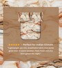 Orange 300 TC King Size Bedsheet with 2 Pillow Covers