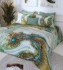 Green 300 TC King Size Bedsheet with 2 Pillow Covers