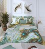 Green 300 TC King Size Bedsheet with 2 Pillow Covers