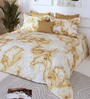 Yellow 300 TC King Size Bedsheet with 2 Pillow Covers