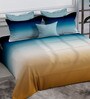 Blue 300 TC King Size Bedsheet with 2 Pillow Covers