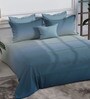 Blue 300 TC King Size Bedsheet with 2 Pillow Covers
