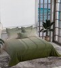 Green 300 TC King Size Bedsheet with 2 Pillow Covers