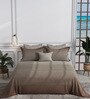 Grey 300 TC King Size Bedsheet with 2 Pillow Covers