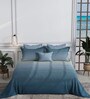 Blue 300 TC King Size Bedsheet with 2 Pillow Covers