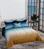 Blue 300 TC King Size Bedsheet with 2 Pillow Covers