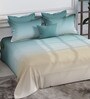 Blue 300 TC King Size Bedsheet with 2 Pillow Covers
