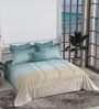 Blue 300 TC King Size Bedsheet with 2 Pillow Covers