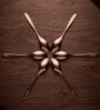 Set of 6 Stainless Steel Rose Gold Spoons