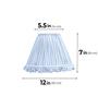 Blue 30cm empire premium softback lamp shade in cotton