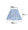 Blue 30cm empire premium softback lamp shade in cotton
