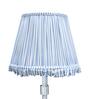 Blue 30cm straight empire premium softback lamp shade in cotton