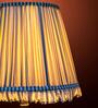 Blue 30cm straight empire premium softback lamp shade in cotton