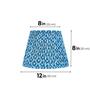 Blue 30cm straight empire premium softback lamp shade in cotton