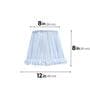 Blue 30cm straight empire premium softback lamp shade in cotton