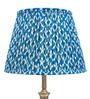 Blue 30cm straight empire premium softback lamp shade in cotton