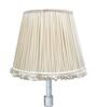 Beige 30cm straight empire premium softback lamp shade in cotton