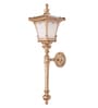 31-Inch Victorian Torchier Outdoor Wall Sconce | Antique Gold Cast Aluminium