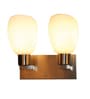Malan Gold Metal and Glass Wall Sconces